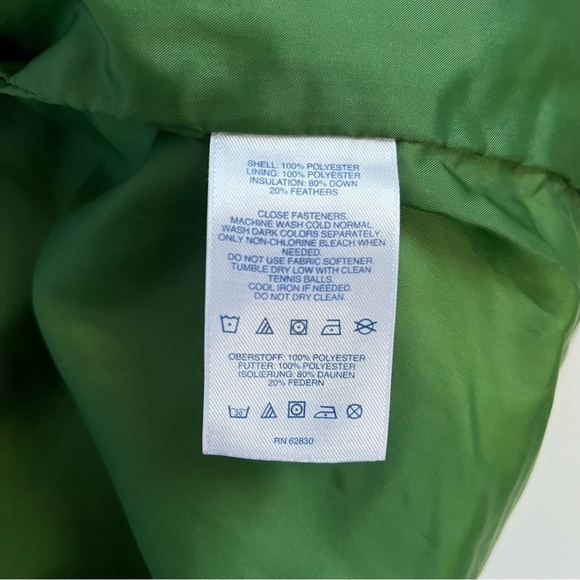 Lands’ End Green Down Puffer Vest - Picture 8 of 8